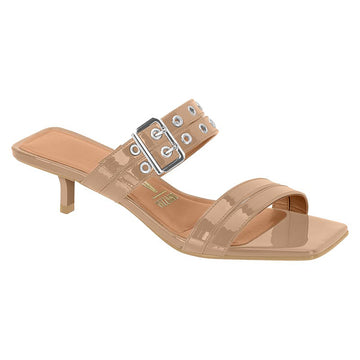 Vizzano 6518-103 Kitten Heel Mule in Nude Patent